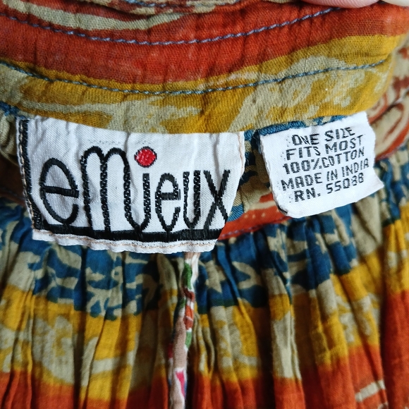 Vintage Colorful Boho Broomstick Skirt - Picture 4 of 6